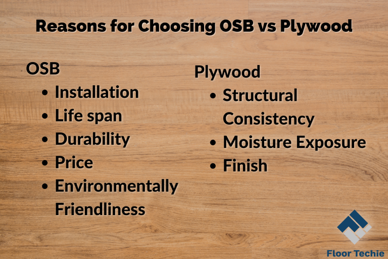 Plywood vs OSB Subfloor; Comparison, Pros & Cons Floor Techie